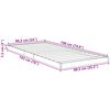 vidaXL Vloer bedframe Oudhout 90 x 190 cm Bewerkt hout