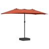 vidaXL Tuinparasol Terracotta 385 x 209 x 244 cm Polyester