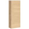 vidaXL Hoge kast Artisan Eiken 70 x 33.5 x 180 cm Bewerkt hout