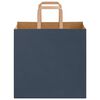 vidaXL Papieren zakken 50 st met hengsels 26x17x25 cm blauw