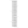 vidaXL Hoekwandschap 36,5x36,5x140 cm bewerkt hout wit