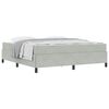 vidaXL Bedframe met matras Lichtgrijs 180 x 200 cm Stof