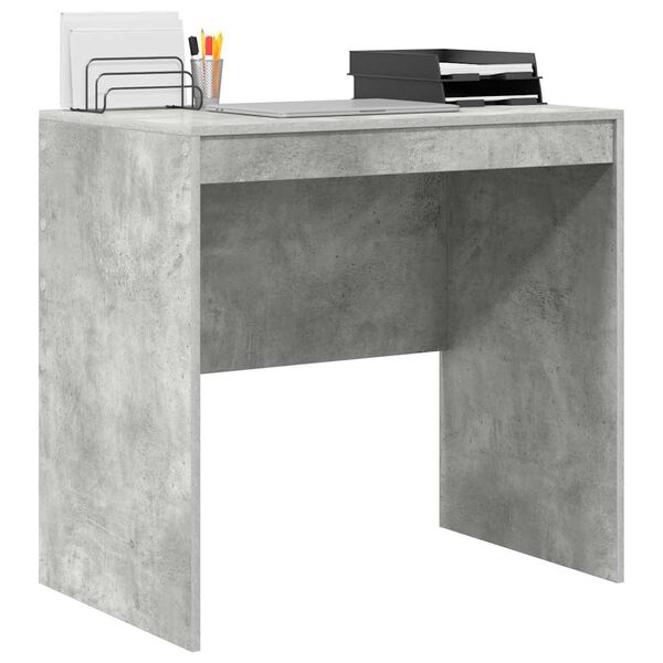 vidaXL Bureau Beton Grijs 80 x 50 x 76 cm