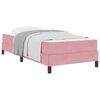 vidaXL Boxspringbed met matras Roze 80 x 210 cm Stof