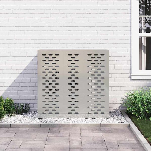 vidaXL Airconditioner hoes Zilver 110 x 50 x 105 cm