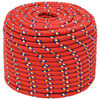 vidaXL Multifunctioneel gebruikstouw 14 mm 25 m Rood PP