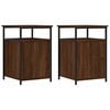 vidaXL Nachtkastjes 2 st 40x42x60 cm bewerkt hout bruin eikenkleur