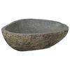 vidaXL Rivierensteen wasbak Lichtgrijs 52 x 40 x 15 cm Riviersteen