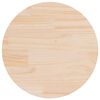 vidaXL Tafelblad rond &Oslash;70x3 cm massief grenenhout