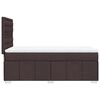 vidaXL Boxspring met matras stof donkerbruin 90x190 cm