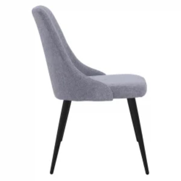 vidaXL Eetkamerstoelen 4 st stof lichtgrijs