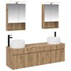 vidaXL Badkamerkastenset 5 pcs Artisanaal eiken 50 x 14,5 x 70 cm