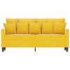 vidaXL Tweezitsbank 140 cm fluweel geel