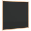 vidaXL Krijtbord met massief grenenhouten frame zwart 60x55 cm