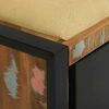 vidaXL Bank Kast Multikleur 100 x 35 x 50 cm Massief gerecycled hout