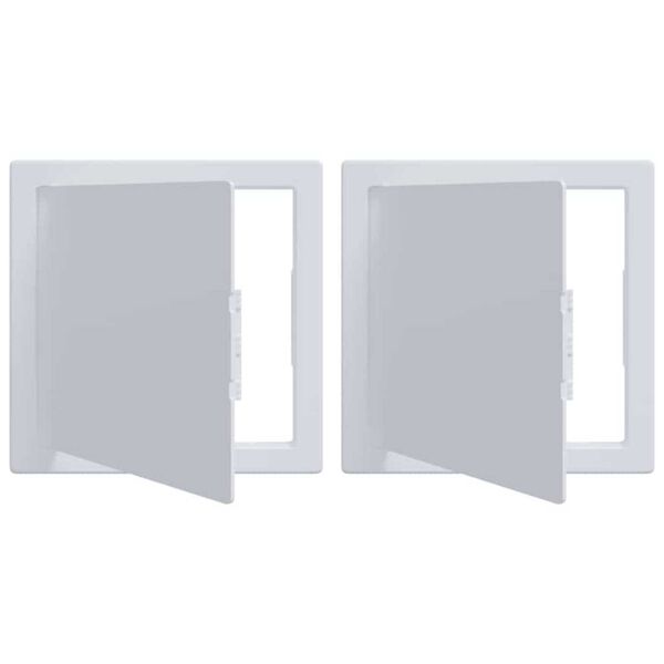 vidaXL Toegangs-panelen 2 pcs Wit 20 x 20 cm ABS Kunststof