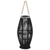 vidaXL Lantaarnhouder hangend 60 cm bamboe zwart