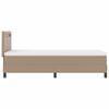 vidaXL Boxspringbed met matras Cappuccino 100 x 200 cm Kunstleer