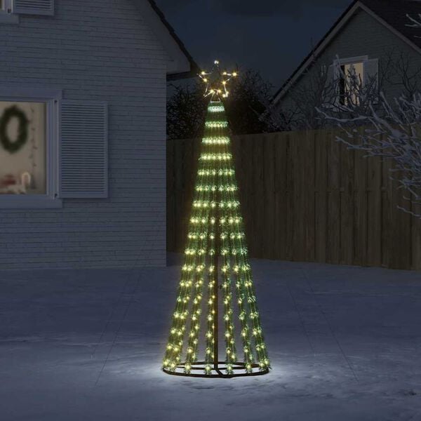 vidaXL LED-kerstboom 275 LEDs warm wit 180 cm