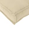vidaXL Kussen Beige 120 x 60 x 12 cm Oxford Stof