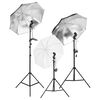 vidaXL Fotostudioset met verlichtingsset, achtergrond en reflector