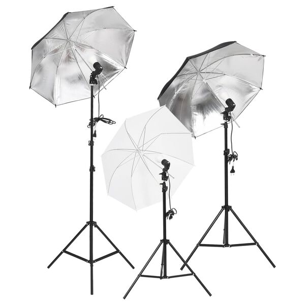 vidaXL Fotostudioset met verlichtingsset, achtergrond en reflector