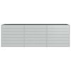 vidaXL Plantenbak verhoogd 240x80x77 cm gegalvaniseerd staal zilver