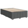 vidaXL Boxspring met matras stof donkergrijs 120x200 cm