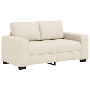 vidaXL 2-Zits Sofa Beige 160 cm Linnenmix Stoffen
