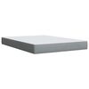 vidaXL Boxspring met matras stof lichtgrijs 140x190 cm