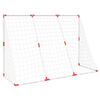 vidaXL Kindervoetbaldoel met ballen 2-in-1 184x64x124 cm wit
