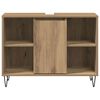 vidaXL Badkamer Kast Artisan Eiken 80 x 33 x 60 cm Bewerkt hout