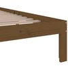 vidaXL Bedframe massief hout honingbruin 100x200 cm