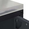 vidaXL Keukenopslag met plank Antraciet 60 x 50 x 92 cm Staal