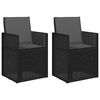vidaXL Tuin Eetstoelen 2 st Antracietkleurig PP