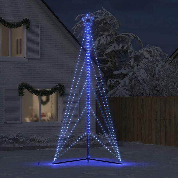 vidaXL LED-kerstboom 615 LEDs 404,5 cm blauw