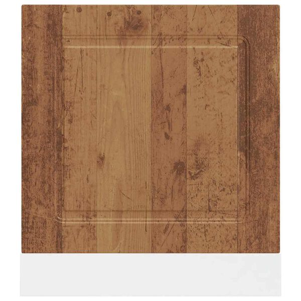 vidaXL Vaatwaspaneel Kalmar 60x1,5x67 cm bewerkt hout oud houtkleurig