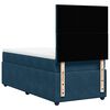 vidaXL Boxspring met matras fluweel donkerblauw 90x190 cm