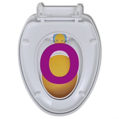 patrouille Maak een naam hengel vidaXL Toiletbril voor volwassenen/kinderen soft-close wit en geel kopen? |  vidaXL.nl