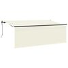 vidaXL Uitschuifbare luifel Cr&egrave;me 350 x 200 cm Polyester en Aluminium