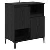 vidaXL Dressoir Zwart Eiken 60 x 35 x 70 cm Bewerkt hout