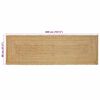 vidaXL Gebied Tapijt Beige 80 x 400 cm Jute