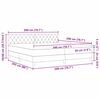 vidaXL Boxspringbed met matras Roze 200 x 200 cm Fluweel