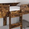vidaXL Bunk Bed voor Kinderen Gerookt eiken 80 x 160 cm Bewerkt hout