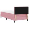 vidaXL Boxspringbed met matras Roze 100 x 200 cm Fluweel