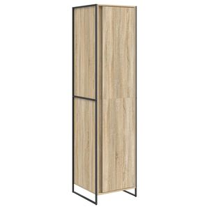vidaXL Warderobe met opslag 2 pcs Sonoma 50 x 50 x 200 cm Bewerkt hout
