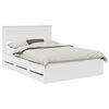 vidaXL Bedframe met lade met opslag Wit 160 x 200 cm Ingenieurshout