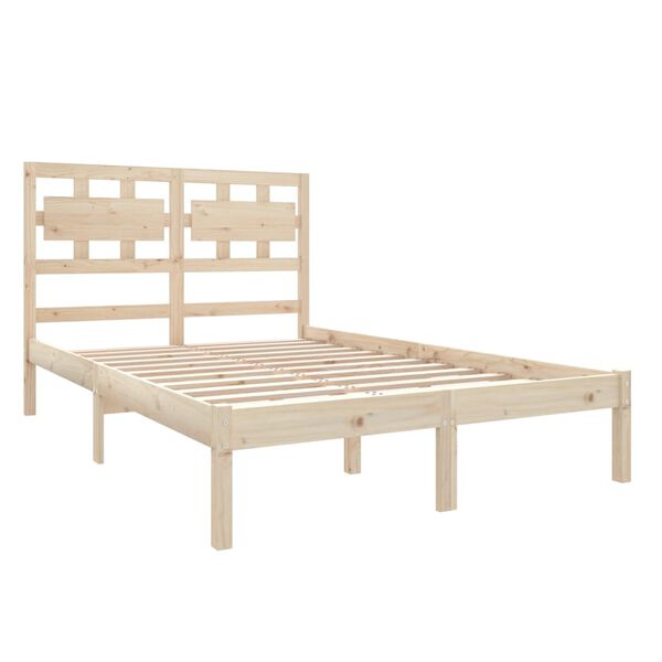 vidaXL Bedframe massief hout 120x190 cm