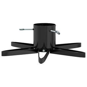 vidaXL Kerstboomstandaard 1.73 Zwart 50 x 50 x 15,5 cm Staal