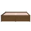 vidaXL Bedframe massief hout honingbruin 120x190 cm